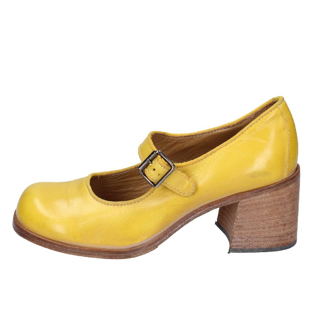 scarpe donna MOMA decollete giallo pelle 47403L VINTAGE EX446 Promozione Limitata