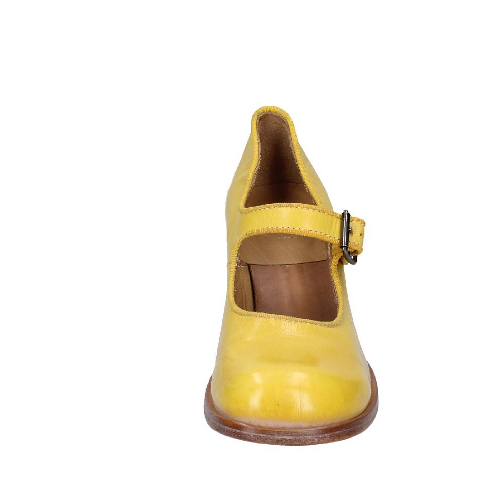 scarpe donna MOMA decollete giallo pelle 47403L VINTAGE EX446 Promozione Limitata