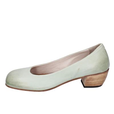 scarpe donna MOMA decollete verde pelle BE500 Affare Del Giorno