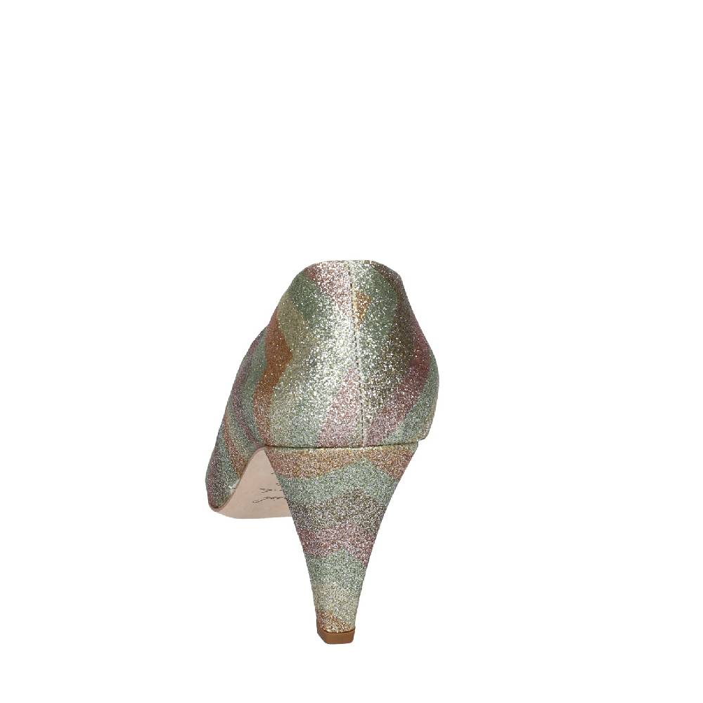 scarpe donna ANNIEL decollete oro glitter EY683 Prezzo Ridotto