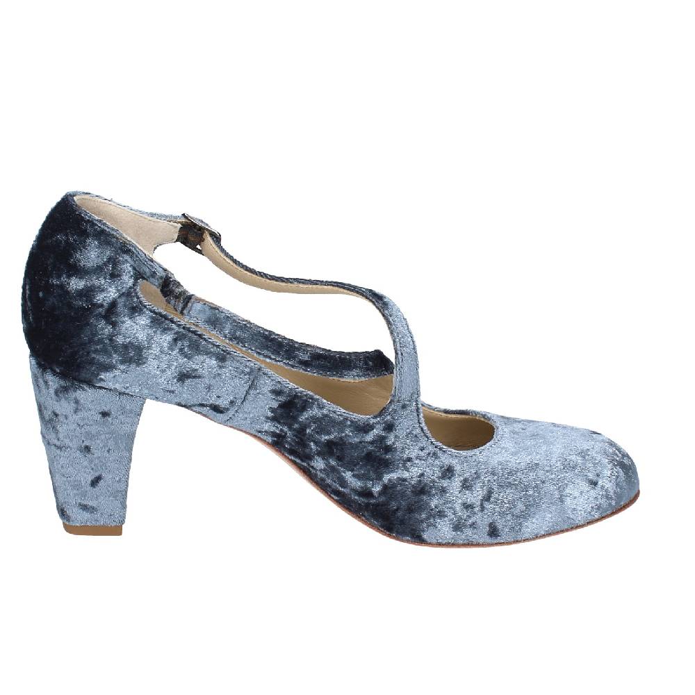 scarpe donna ANNIEL decollete grigio velluto EX257 Convenienza