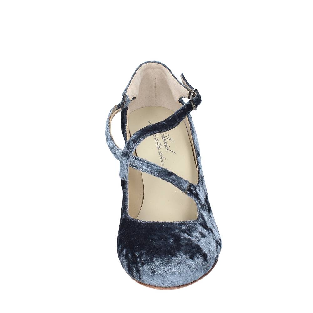 scarpe donna ANNIEL decollete grigio velluto EX257 Convenienza
