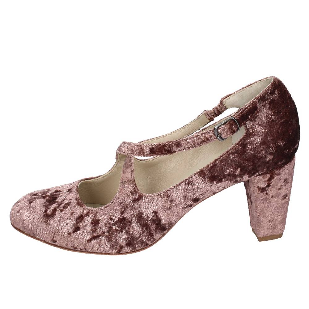 scarpe donna ANNIEL decollete marrone velluto EX279 Online
