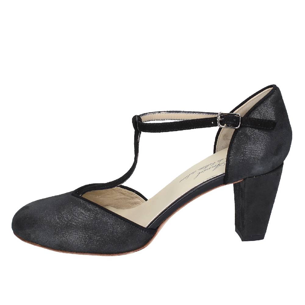 scarpe donna ANNIEL decollete nero camoscio EX258 In Vendita