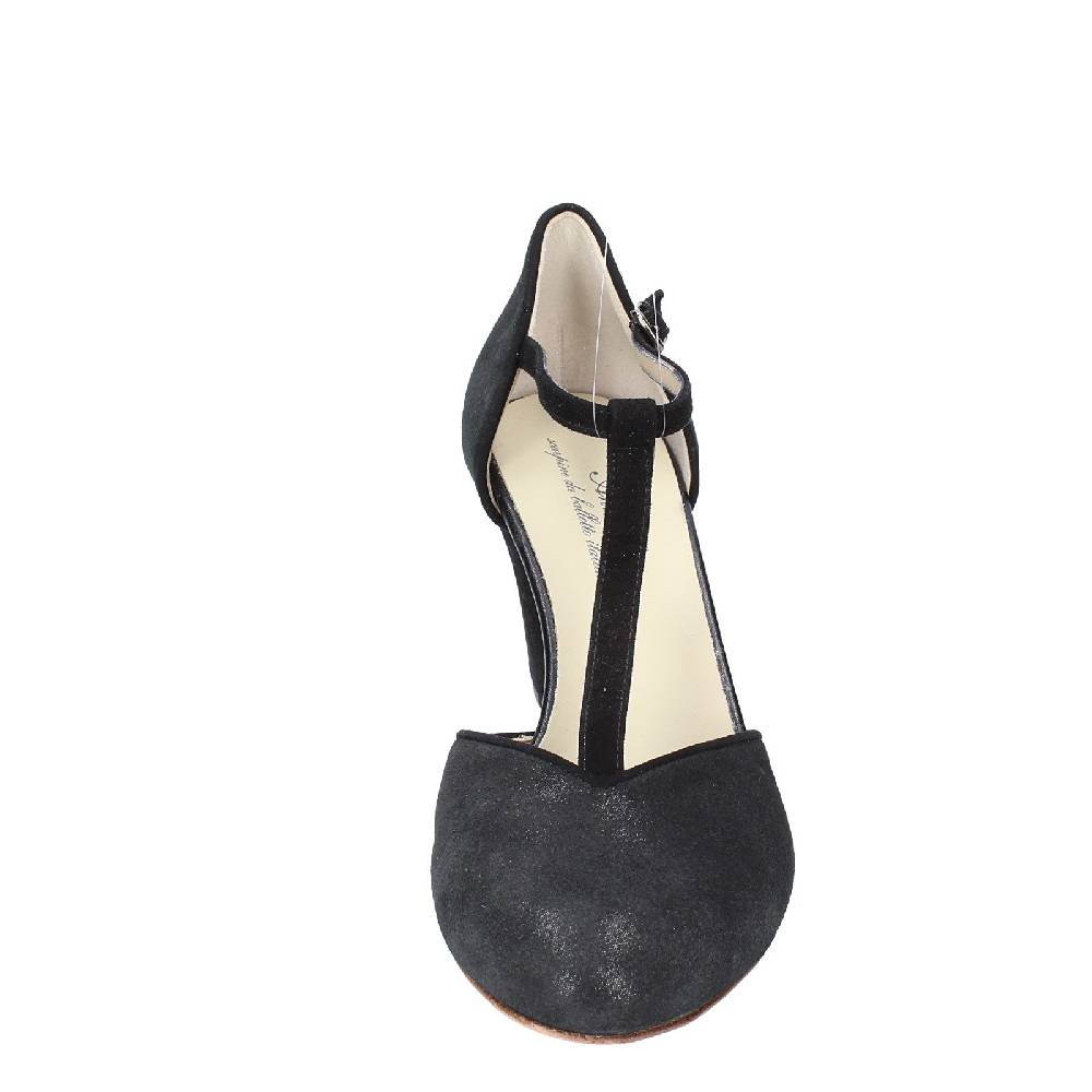scarpe donna ANNIEL decollete nero camoscio EX258 In Vendita
