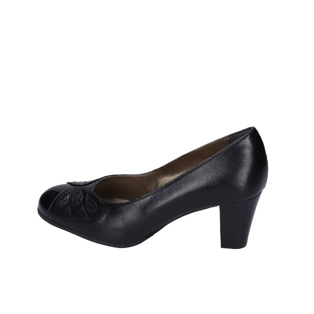 scarpe donna CONFORT decollete nero pelle vernice 1870 EZ333 Saldi Di Fabbrica