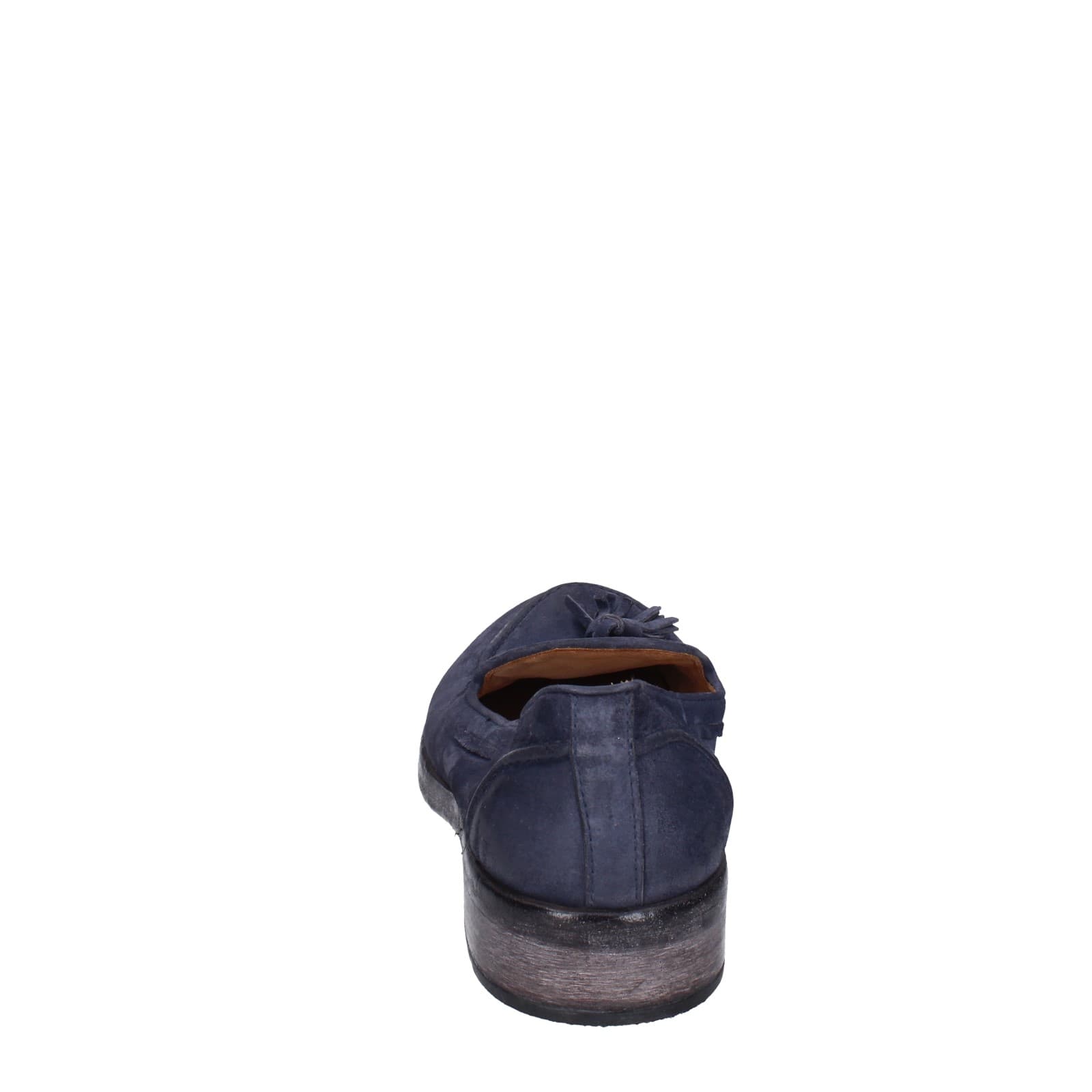 scarpe donna MOMA mocassini blu camoscio 1FS472-0W EZ878 Nuova