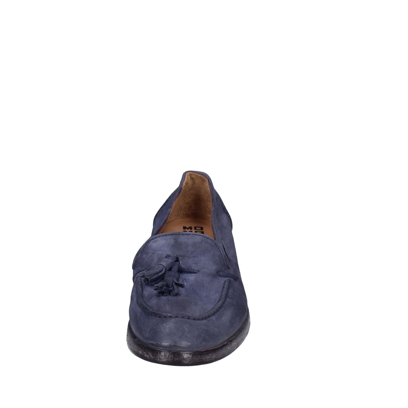 scarpe donna MOMA mocassini blu camoscio 1FS472-0W EZ878 Nuova