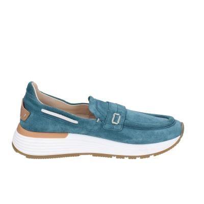 scarpe donna MOMA mocassini verde camoscio 3FS413-CRP11 BC851 Italia