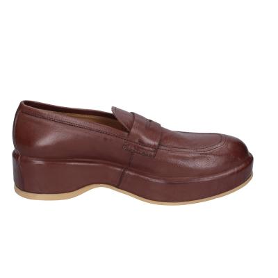 scarpe donna MOMA mocassini marrone pelle 1ES419-NAC BC48 In Linea