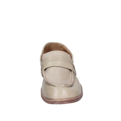 scarpe donna MOMA mocassini beige pelle marrone 1ES323-TV BC52 Nuovo