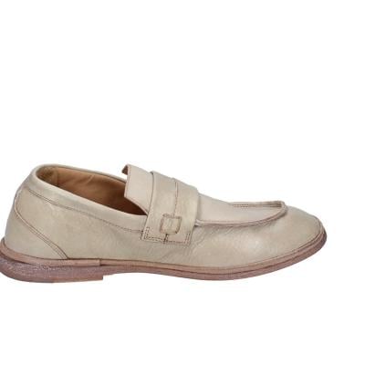 scarpe donna MOMA mocassini beige pelle marrone 1ES323-TV BC52 Nuovo