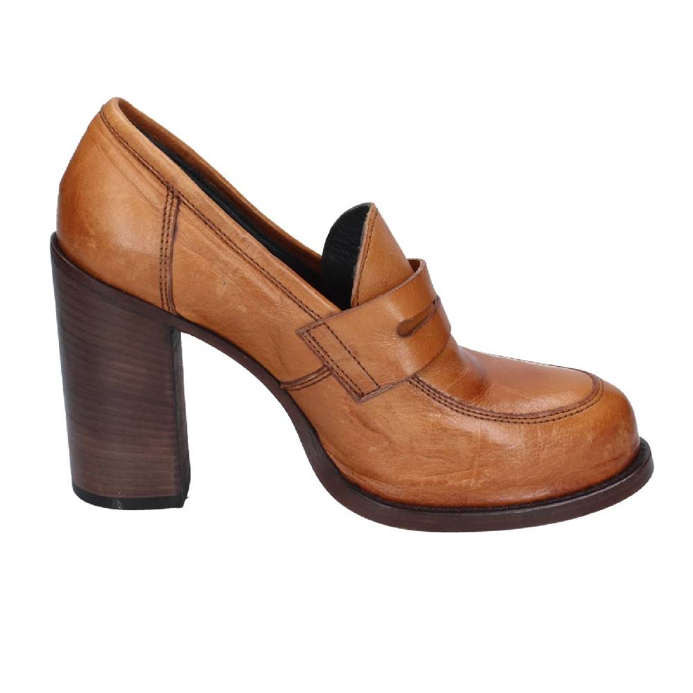 scarpe donna MOMA mocassini marrone pelle 85306E EY568 Soddisfazione Garantita