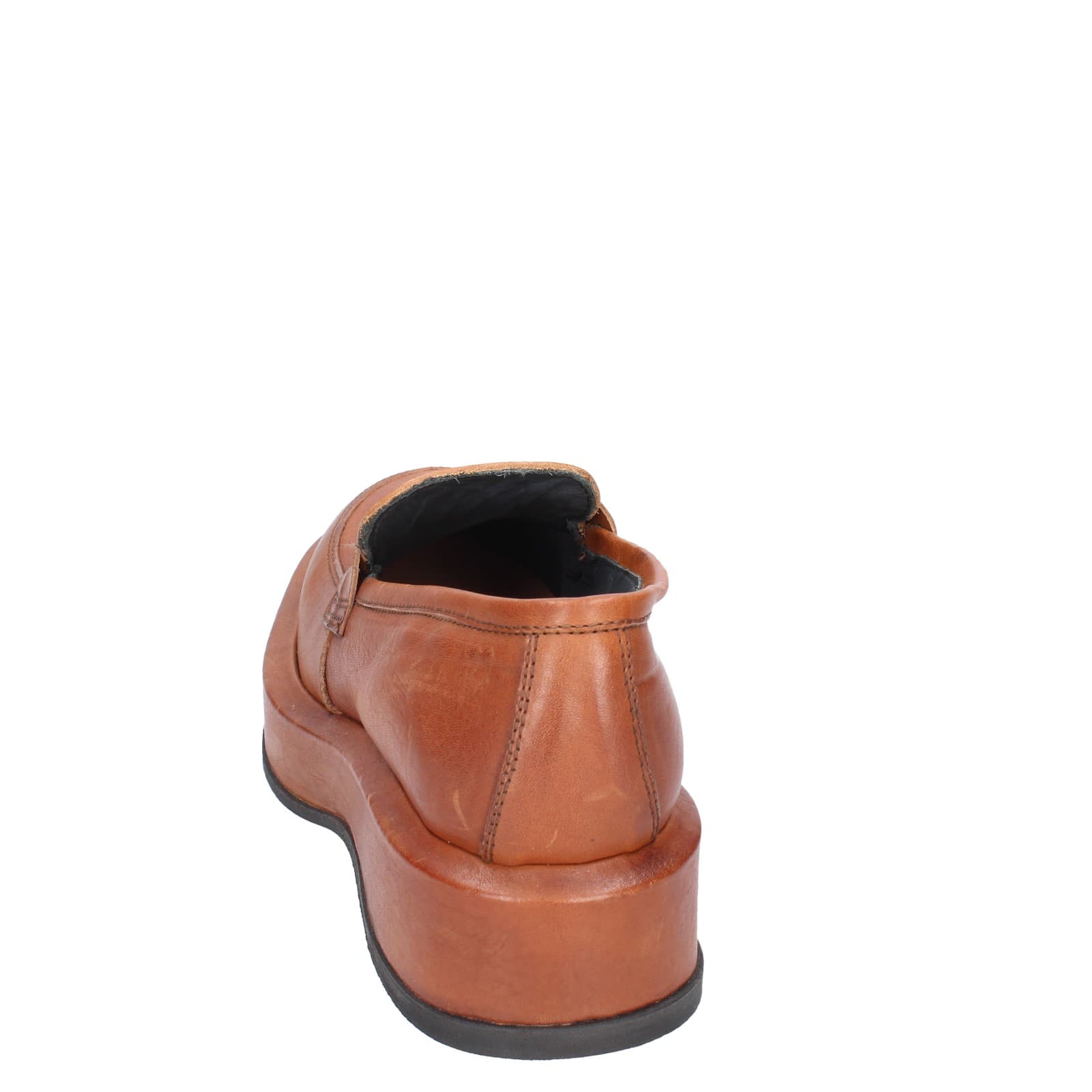 scarpe donna MOMA mocassini marrone pelle 82301E EY562 Negozi Online