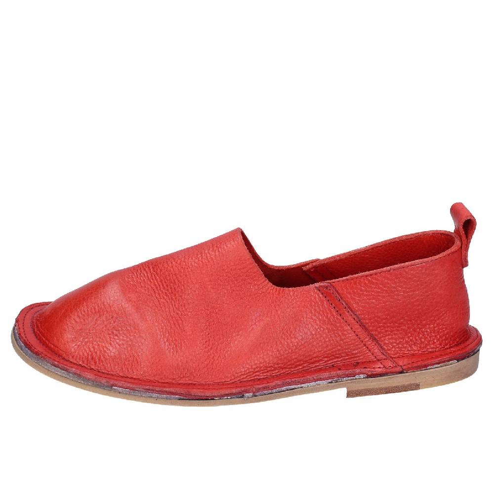 scarpe donna MOMA mocassini rosso pelle VINTAGE SLIP ON EX461 Consegna Veloce