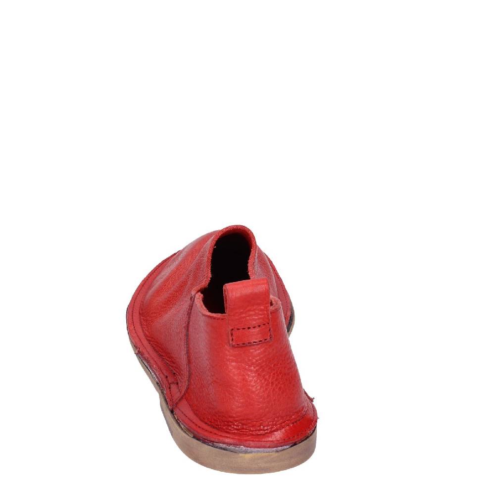 scarpe donna MOMA mocassini rosso pelle VINTAGE SLIP ON EX461 Consegna Veloce