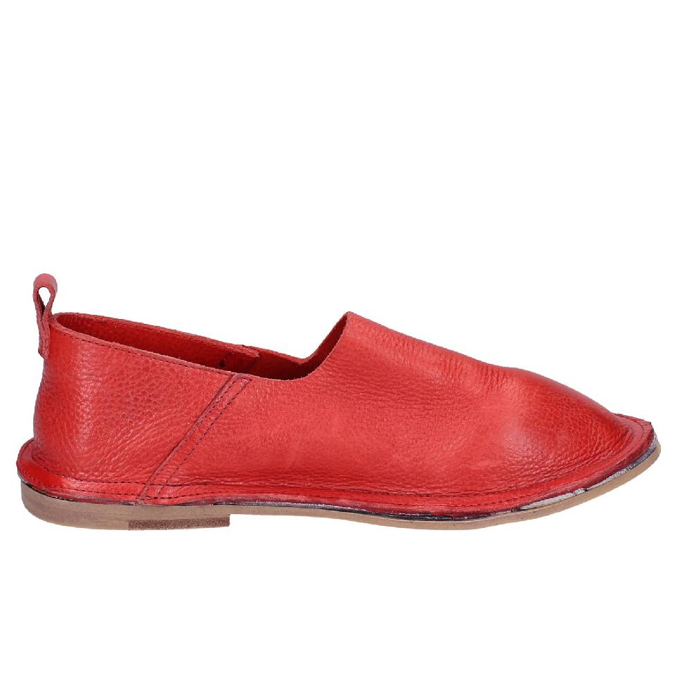 scarpe donna MOMA mocassini rosso pelle VINTAGE SLIP ON EX461 Consegna Veloce