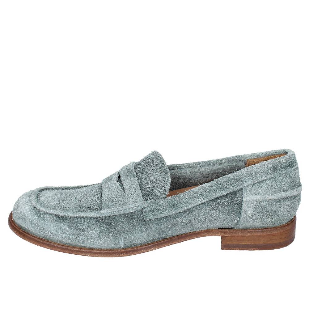 scarpe donna MOMA mocassini verde camoscio 39402E VINTAGE EX508 Fino Al -60%