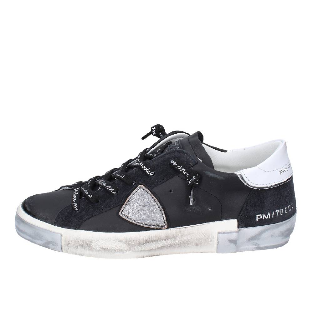scarpe donna PHILIPPE MODEL sneakers nero pelle camoscio VINTAGE EX358 Convenienza