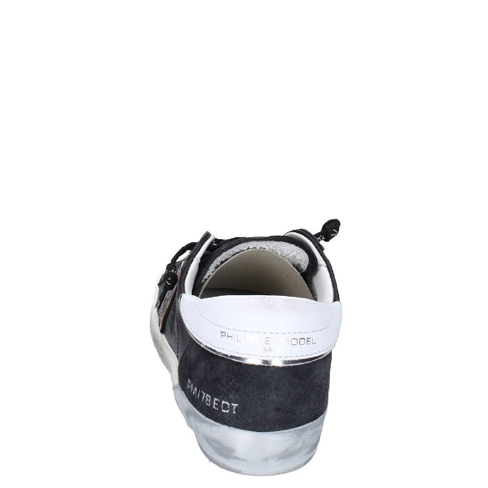 scarpe donna PHILIPPE MODEL sneakers nero pelle camoscio VINTAGE EX358 Convenienza