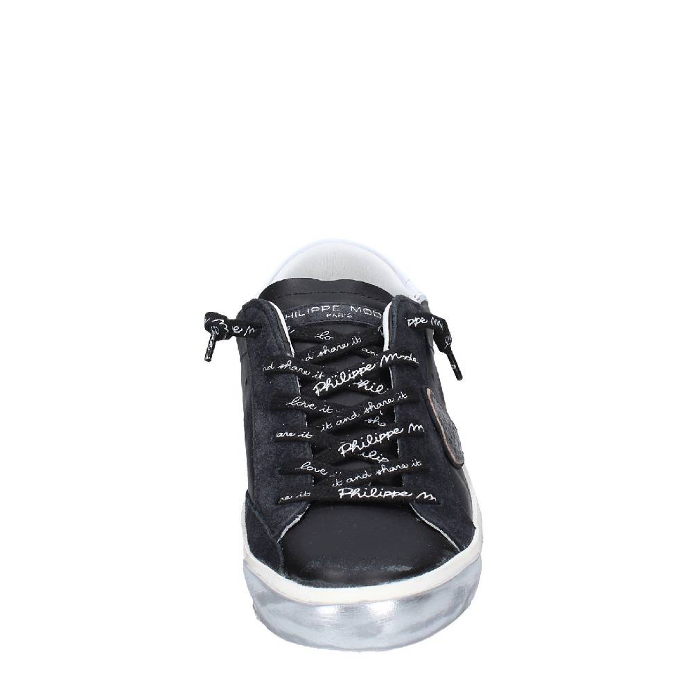scarpe donna PHILIPPE MODEL sneakers nero pelle camoscio VINTAGE EX358 Convenienza