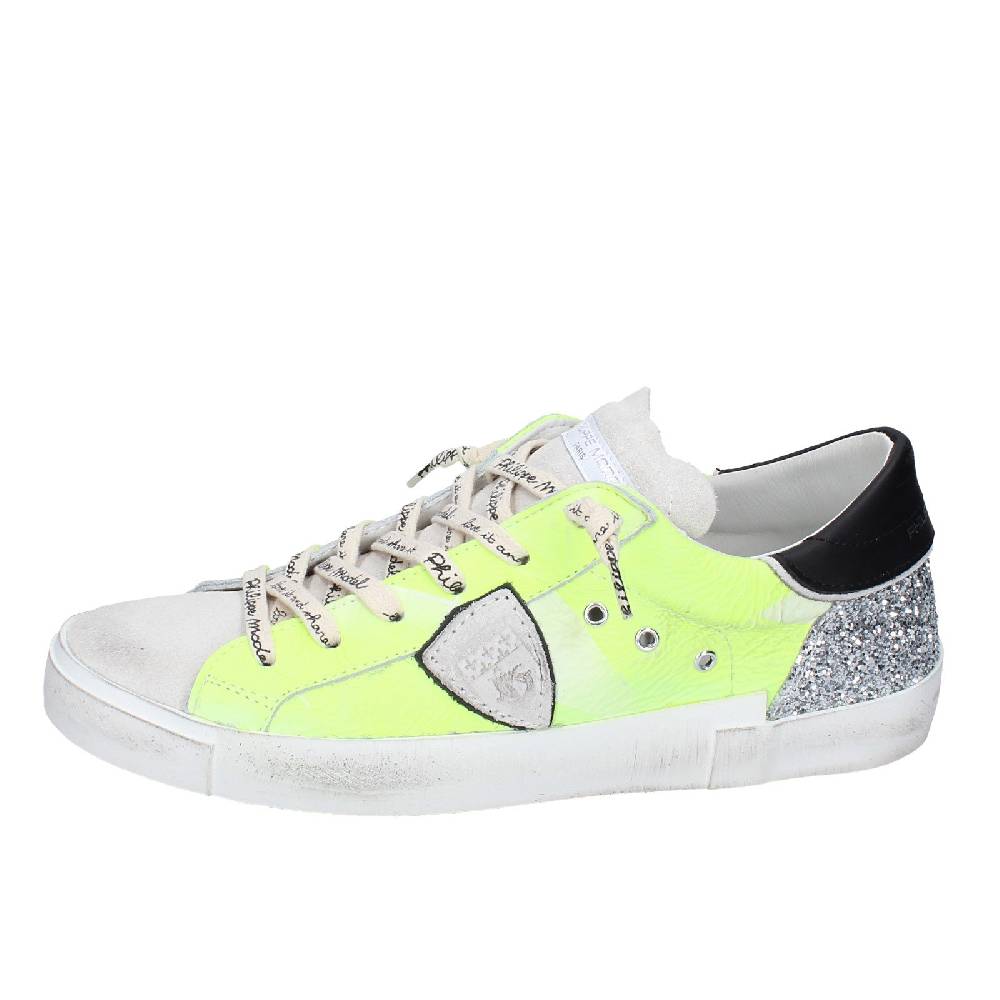 scarpe donna PHILIPPE MODEL sneakers giallo pelle camoscio VINTAGE EX365 Presa