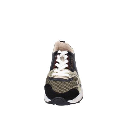 scarpe donna MOMA sneakers nero pelle oro tessuto 3AS401-CR17 BC801 Outlet
