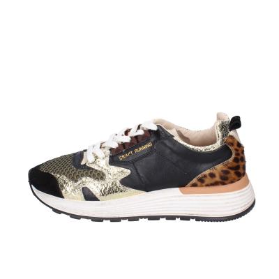scarpe donna MOMA sneakers nero pelle oro tessuto 3AS401-CR17 BC801 Outlet