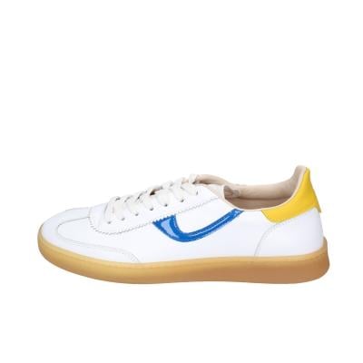 scarpe donna MOMA sneakers bianco pelle blu 3AS420-CRV5 BC845 Vendite Flash