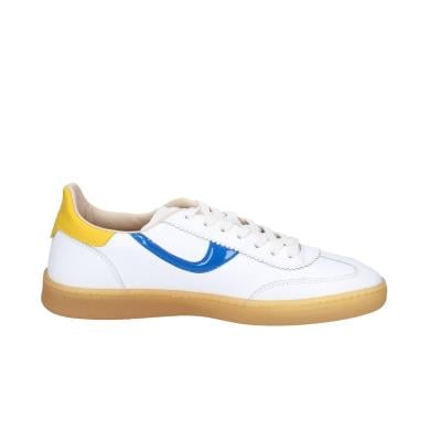 scarpe donna MOMA sneakers bianco pelle blu 3AS420-CRV5 BC845 Vendite Flash