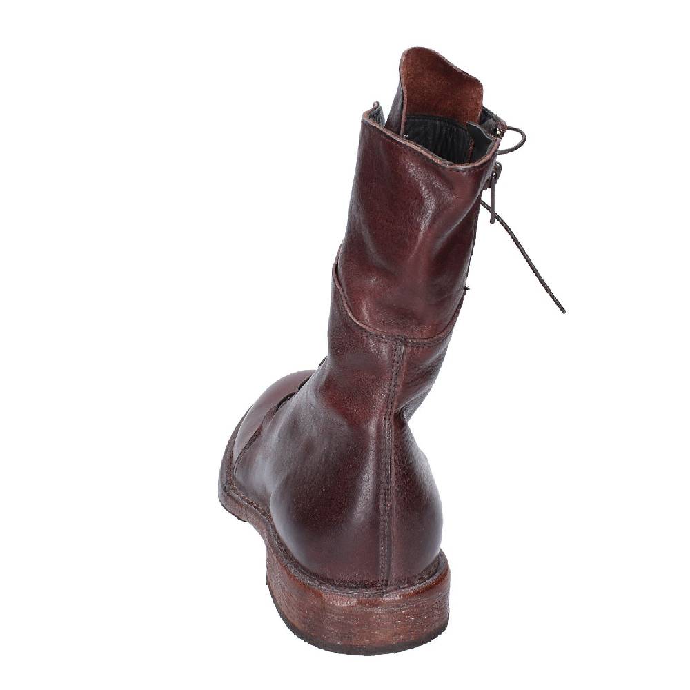 scarpe donna MOMA stivaletti marrone pelle 1CW195 VINTAGE EX492 Nuova