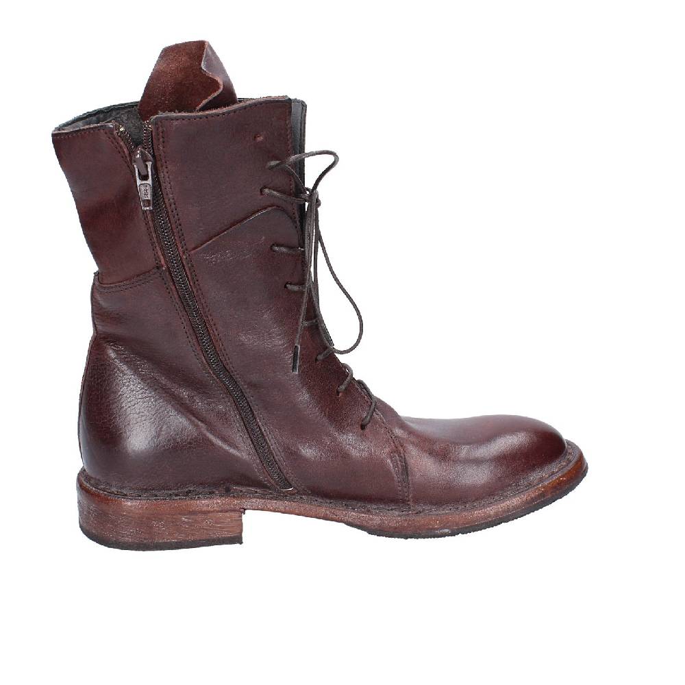 scarpe donna MOMA stivaletti marrone pelle 1CW195 VINTAGE EX492 Nuova