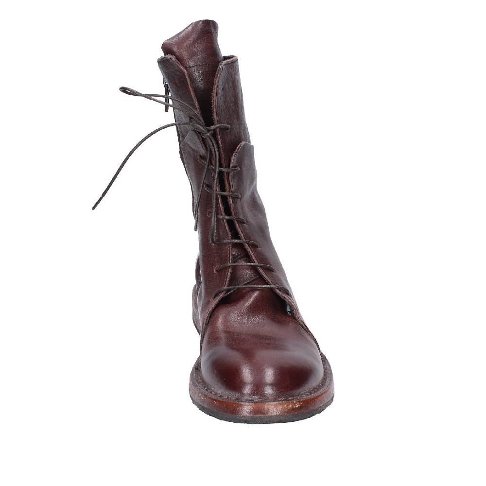 scarpe donna MOMA stivaletti marrone pelle 1CW195 VINTAGE EX492 Nuova