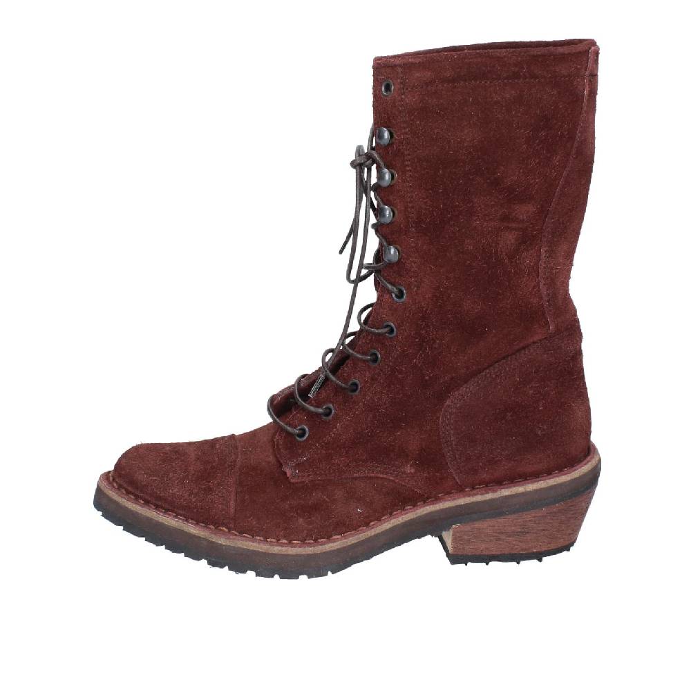 scarpe donna MOMA stivaletti bordeaux camoscio 77301C EY578 Moda