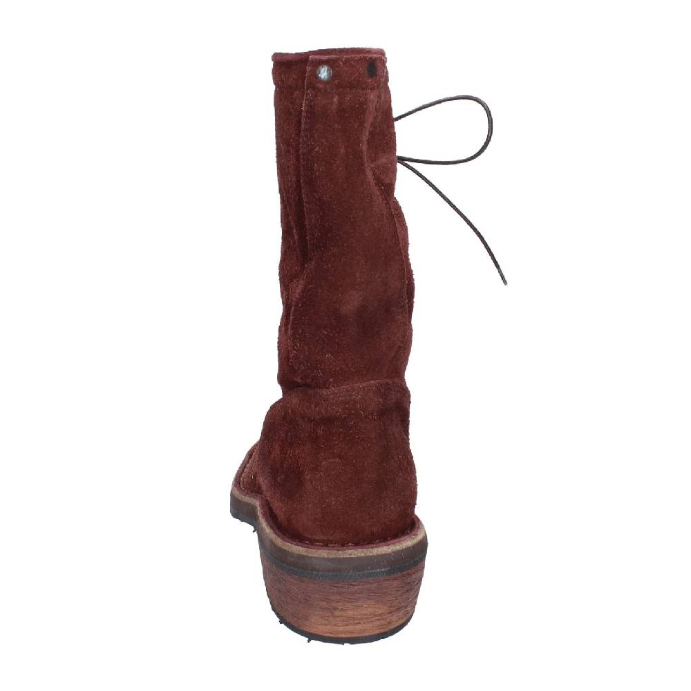 scarpe donna MOMA stivaletti bordeaux camoscio 77301C EY578 Moda