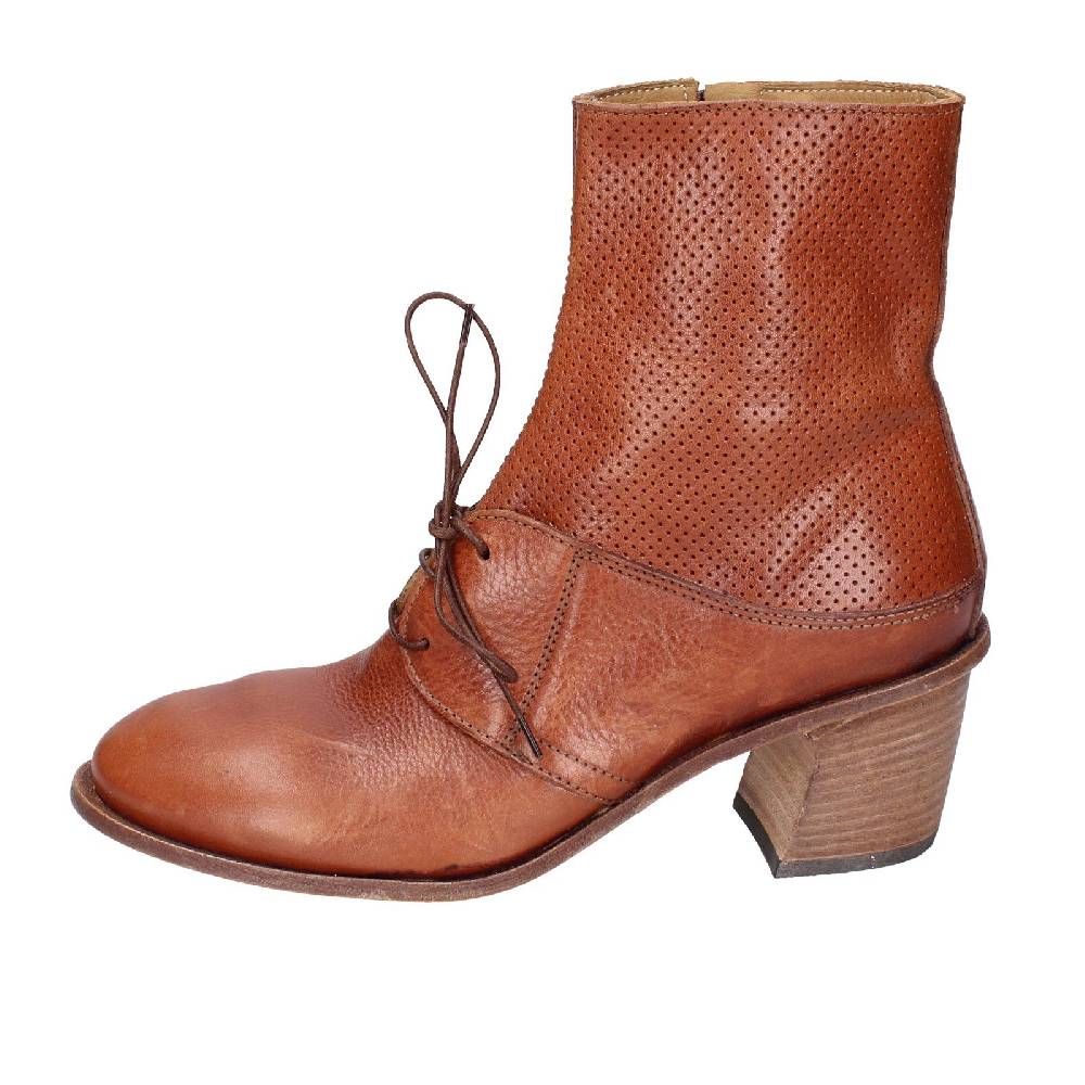 scarpe donna MOMA stivaletti marrone pelle 28403C VINTAGE EX401 2025