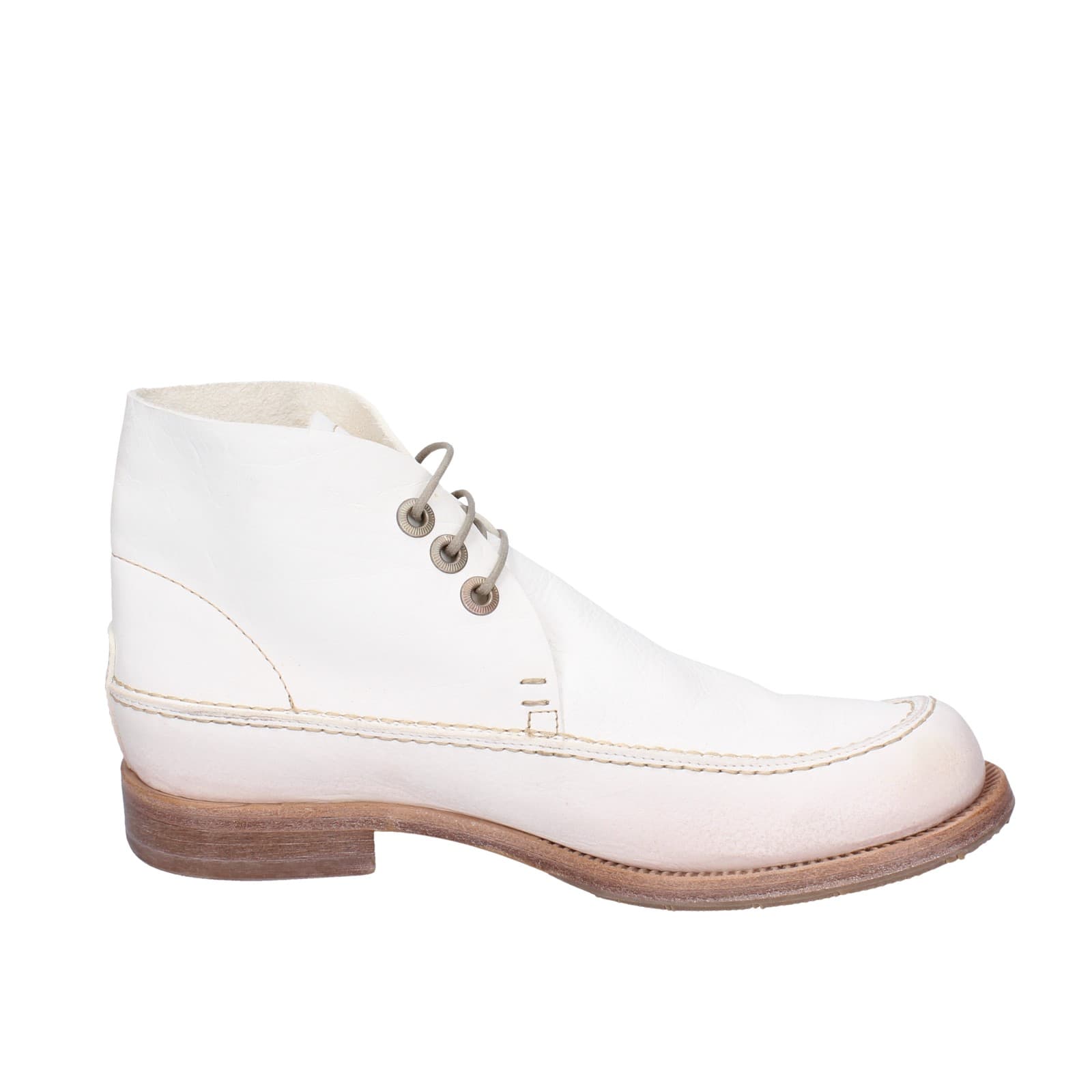 scarpe donna MOMA stivaletti bianco pelle 1BS474-NAC EZ868 Italy