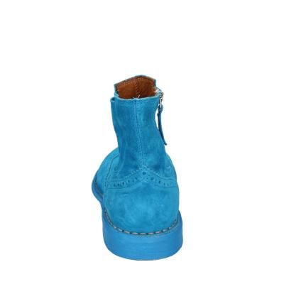 scarpe donna MOMA stivaletti celeste camoscio 1CS405-MAS BC826 Italia