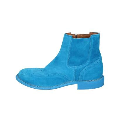 scarpe donna MOMA stivaletti celeste camoscio 1CS405-MAS BC769 2025