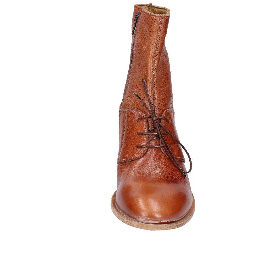 scarpe donna MOMA stivaletti marrone pelle 28403C VINTAGE EX394 Nuovo