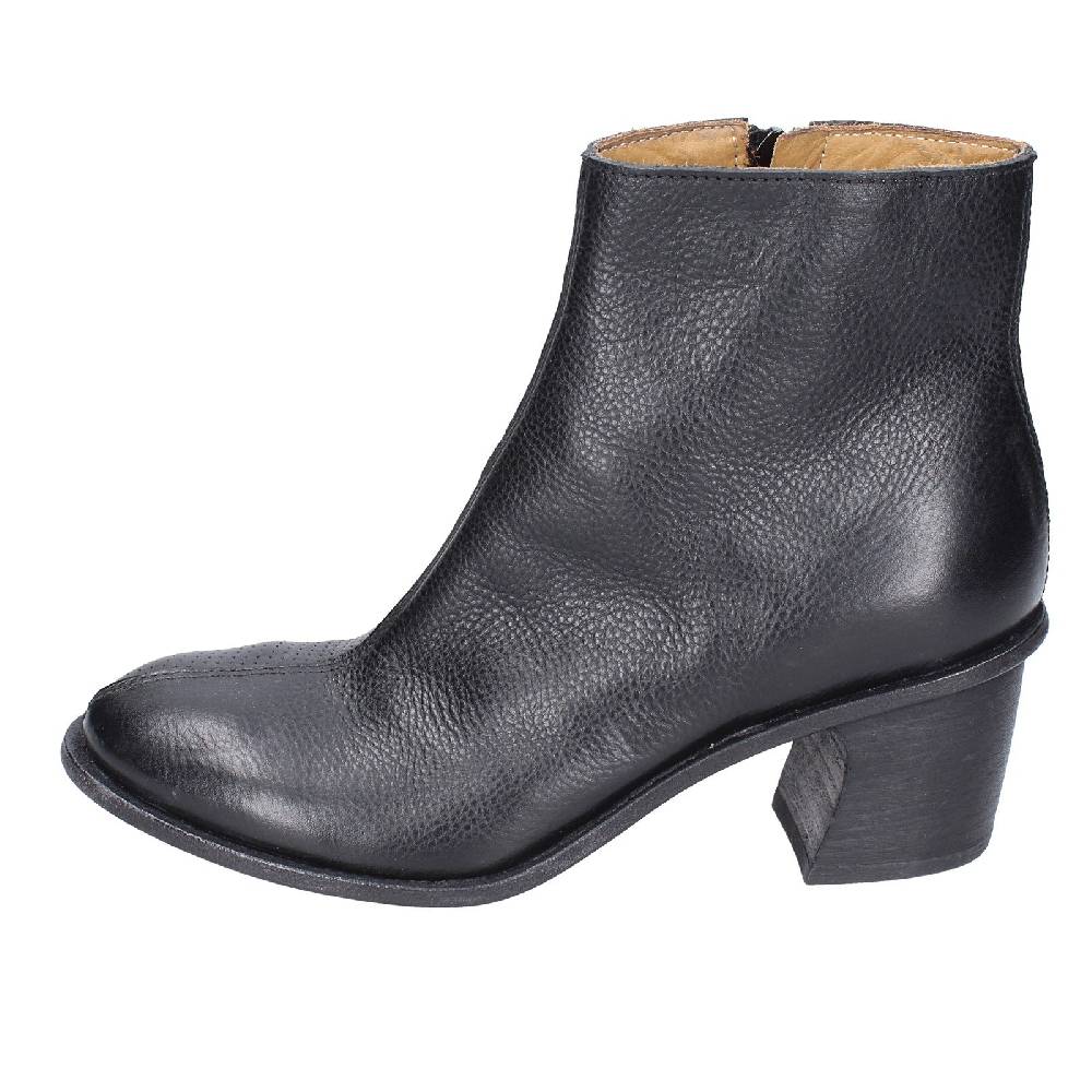 scarpe donna MOMA stivaletti nero pelle 28405C VINTAGE EX395 Qualità