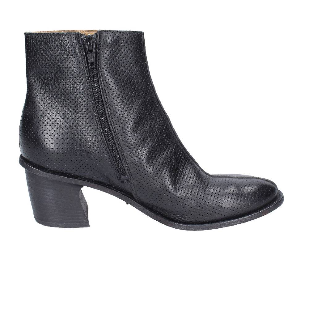 scarpe donna MOMA stivaletti nero pelle 28405C VINTAGE EX395 Qualità