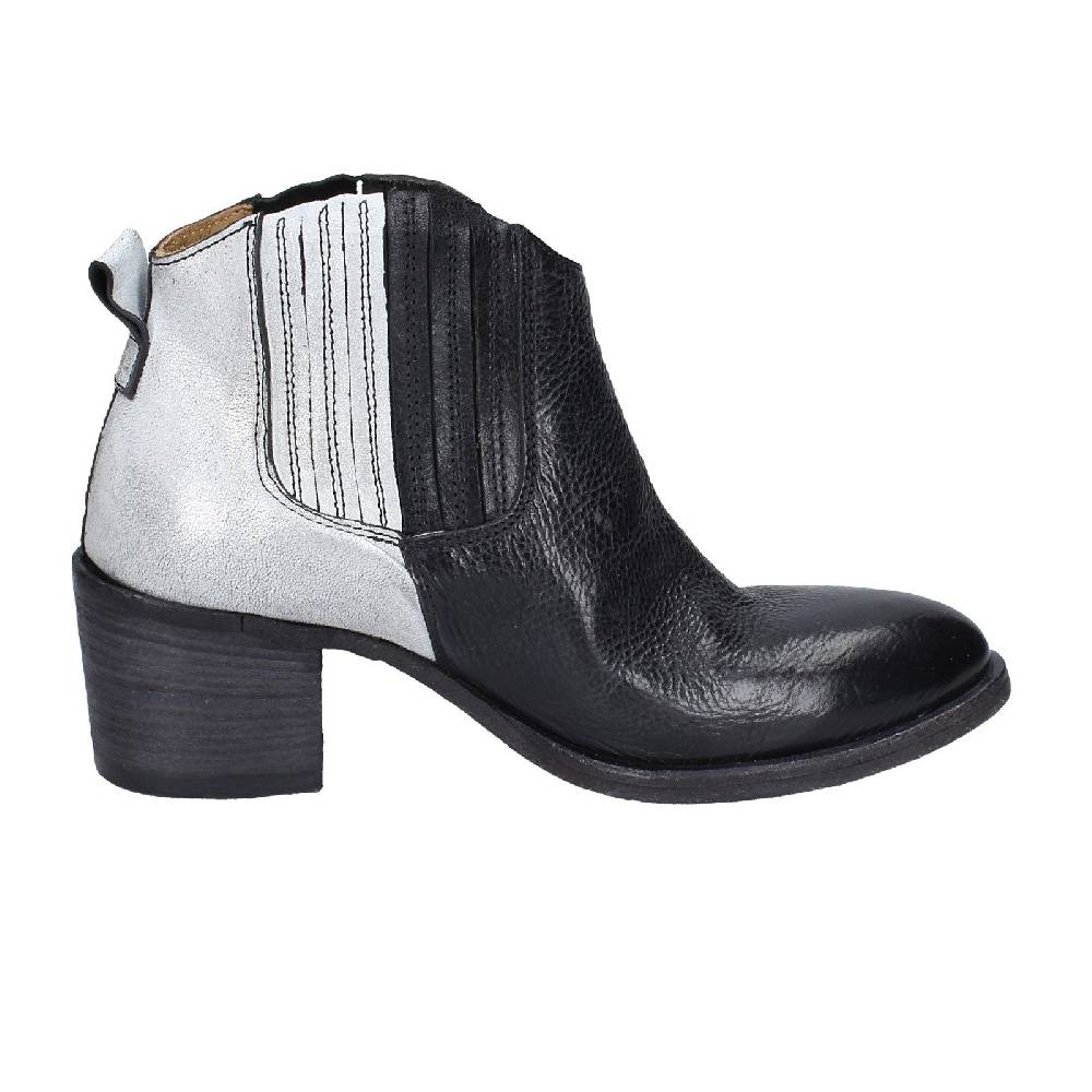 scarpe donna MOMA stivaletti nero pelle grigio 33403B VINTAGE EX393 Promozione