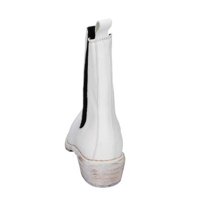 scarpe donna MOMA stivaletti bianco pelle 1CW228-CAP BD489 Pezzi Unici