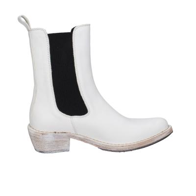 scarpe donna MOMA stivaletti bianco pelle 1CW228-CAP BD489 Pezzi Unici