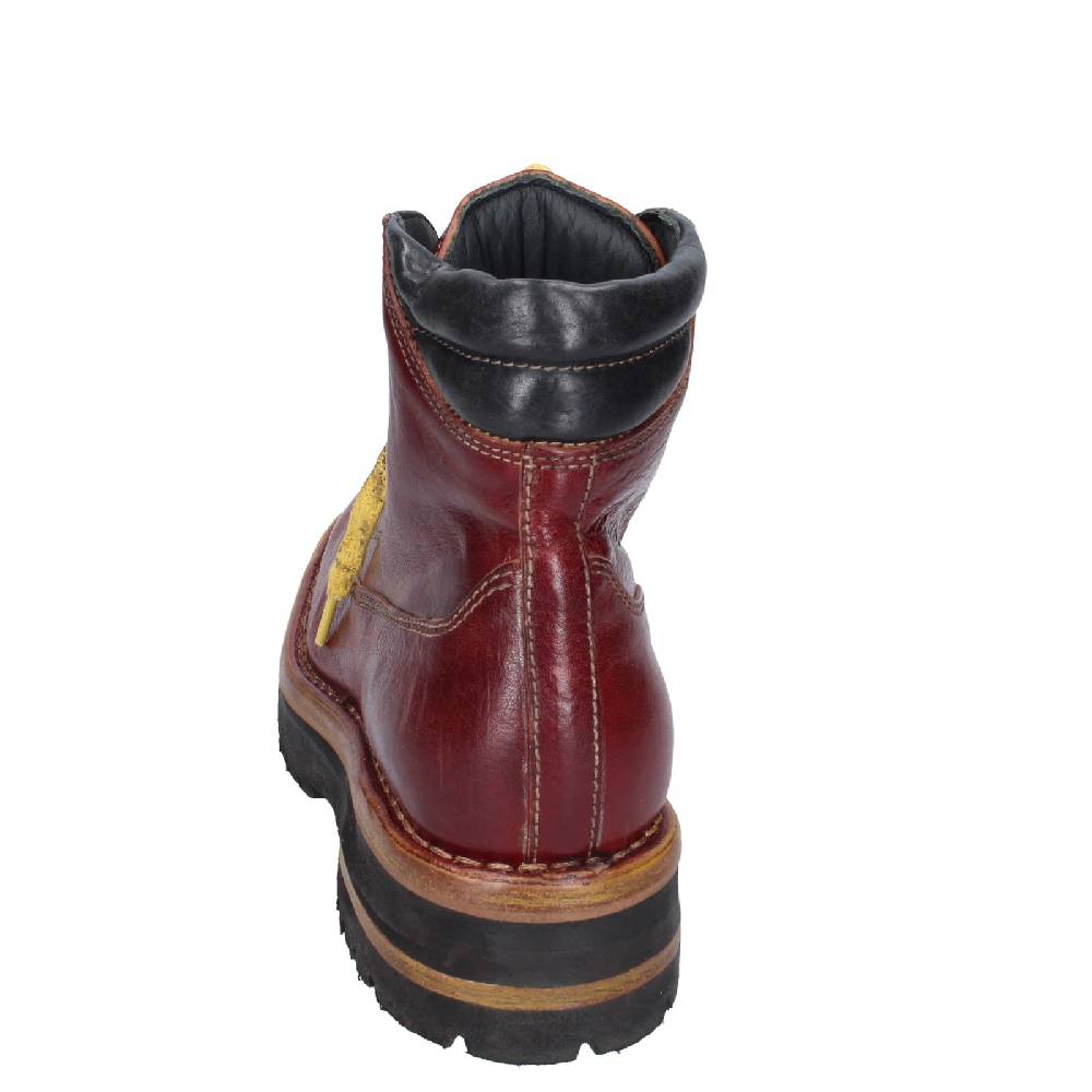 scarpe donna MOMA stivaletti bordeaux pelle 81302B EY561 Affare Del Giorno