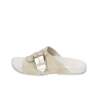 scarpe donna MOMA sandali beige camoscio pelle 1GS458-K0B BC831 Lightning offer