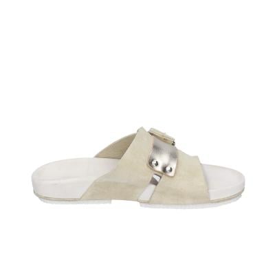 scarpe donna MOMA sandali beige camoscio pelle 1GS458-K0B BC831 Lightning offer