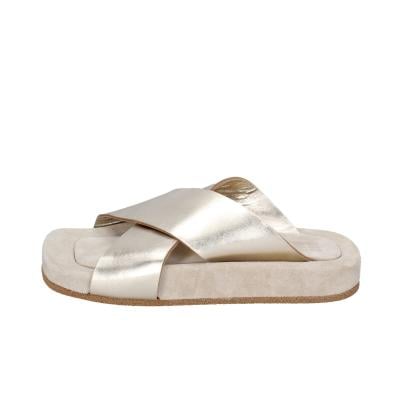scarpe donna MOMA sandali oro pelle 1GS473 BC820 Novità