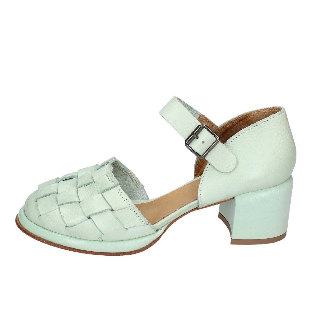 scarpe donna MOMA sandali verde pelle 44402G VINTAGE EX462 Vendita Economica